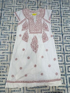 Roller Rabbit Faith Dress XS Pink 100% Cotton